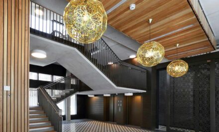 Ballustrades for staircase in Greenwich Millennium Village